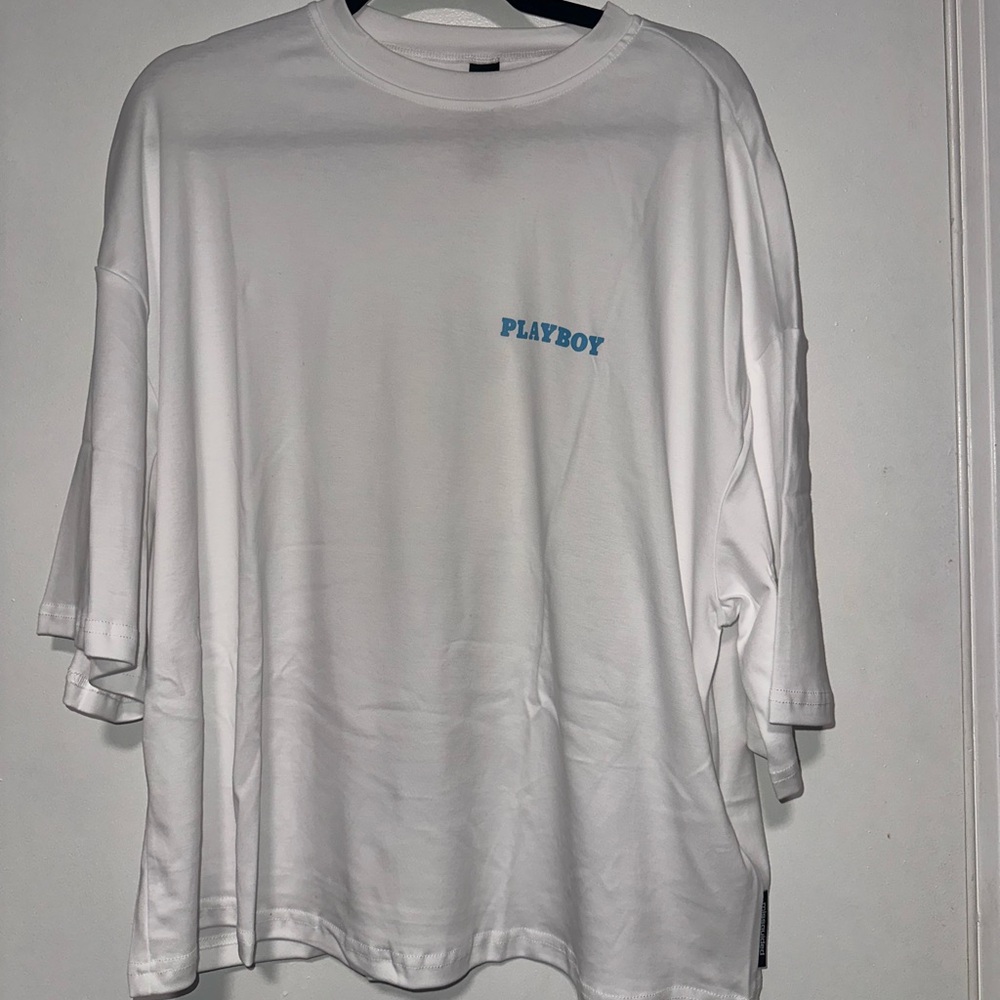 PLAYBOY White Short Sleeve Tee Classic Cotton